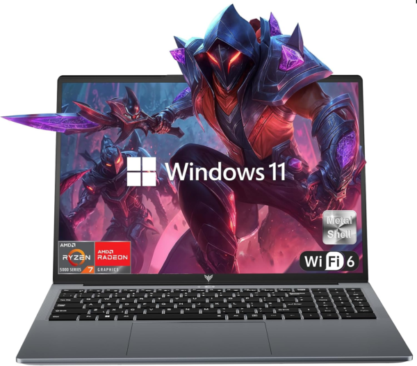 Computadora portátil AMD 2025, computadora portátil de 16.0 pulgadas con AMD Ryzen 7 5700U (8C/16T, hasta 4.3GHz), 16 GB de RAM 512 GB NVMe SSD Windows 11, gráficos Radeon RX Vega 8, WiFi 6, KB