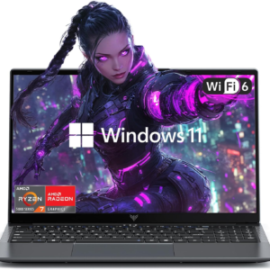 Laptop con procesador AMD Ryzen 7 5700U (hasta 4.3 GHZ), 16 GB DDR4 512 GB SSD, WIFI 6, Bluetooth5.2, Windows 11, teclado retroiluminado, pantalla FHD IPS de 16.1 pulgadas, computadora portátil 2025