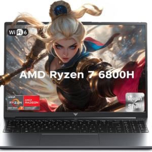 ACEMAGIC Laptop 2025, portátil con AMD Ryzen 7 6800H (8C/16T, hasta 4.7 GHz), 16 GB DDR5 512 GB NVMe SSD Windows 11, pantalla FHD de 16 pulgadas, WiFi 6, KB retroiluminado