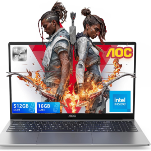 Computadora portátil de 15.6 pulgadas, pantalla IPS Full HD con procesador N97 (hasta 3.6 GHz), portátiles de trabajo, 16 GB de RAM, 512 GB SSD, Windows 11, computadora portátil de negocios