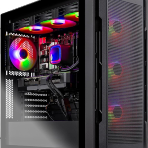 Skytech Rampage Gaming PC de escritorio, Ryzen 7 9700X 3.8 GHz (5.5GHz Turbo Boost), NVIDIA RTX 5070 Ti 16GB GDDR7, 1TB Gen4 SSD, 32GB DDR5 RAM 5600 RGB, 850W Gold PSU, 14.173 in ARGB AIO, Wi-Fi