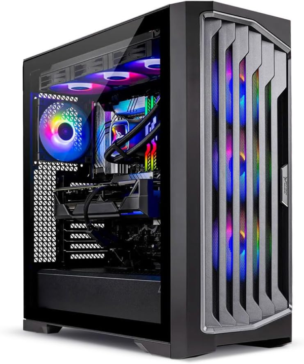 Skytech Legacy Gaming PC de escritorio, Ryzen 9 9950X3D 4.3 GHz (5.7GHz Turbo), NVIDIA RTX 5090 32GB, 4TB Gen4 NVMe SSD, 64GB DDR5 RAM 6000 RGB, 1200W Gold ATX 3 PSU, 16.535 in ARGB AIO, Wi-Fi, Win 11
