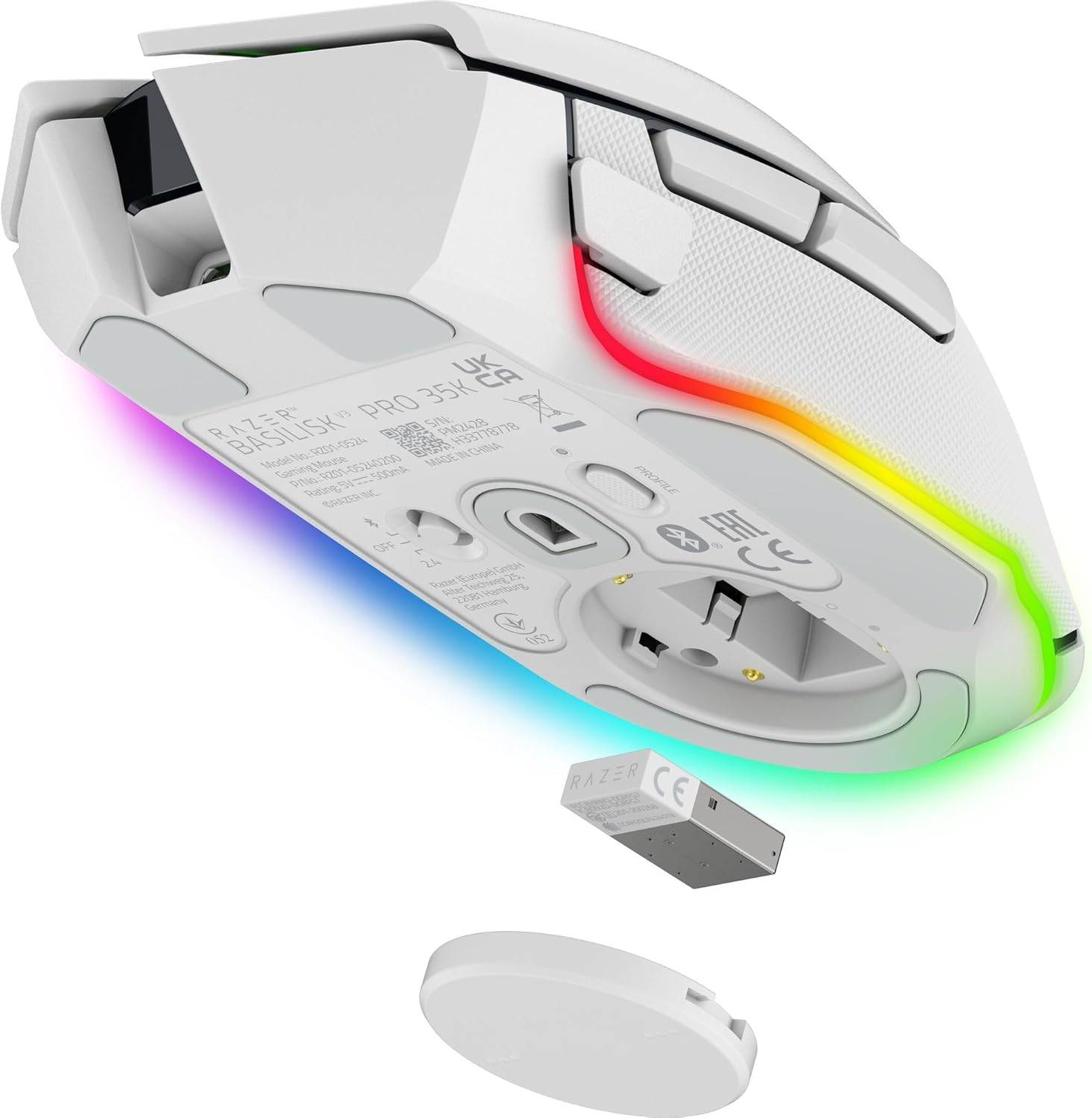 Razer Basilisk V3 Pro 35K Mouse inalámbrico para juegos: rueda de inclinación HyperScroll – Sensor óptico de 35K DPI Gen 2-13 Controles personalizables – Chroma RGB – Interruptores ópticos Gen 3 (copia)